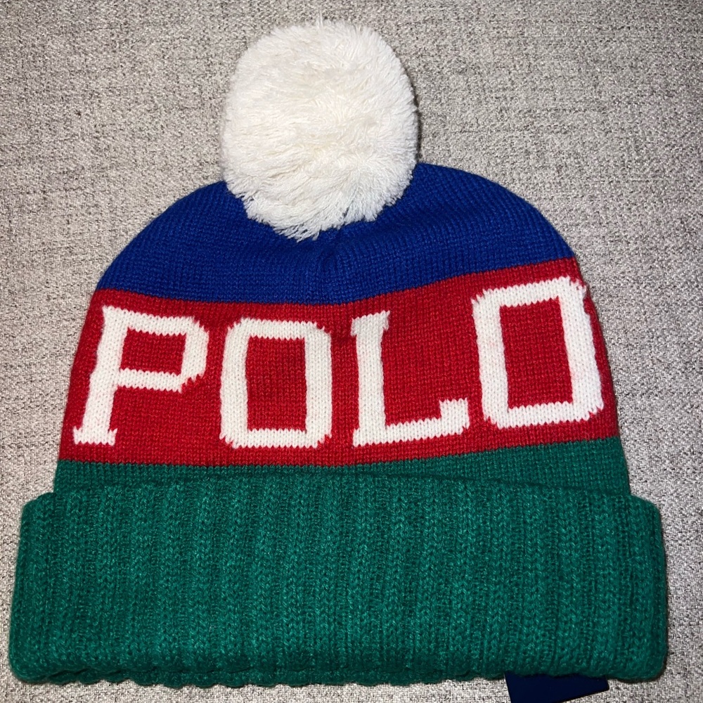 Ralph Lauren Green Knit Beanie